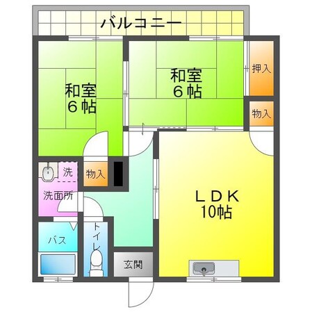 カントリーハイツの物件間取画像